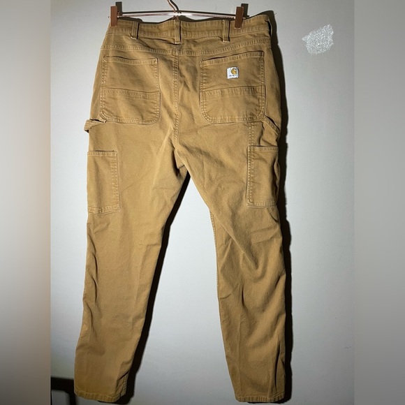 Carhartt Women's Work Pants Rugged Flex Relaxed Fit Brown Size 14 - Picture 3 of 5